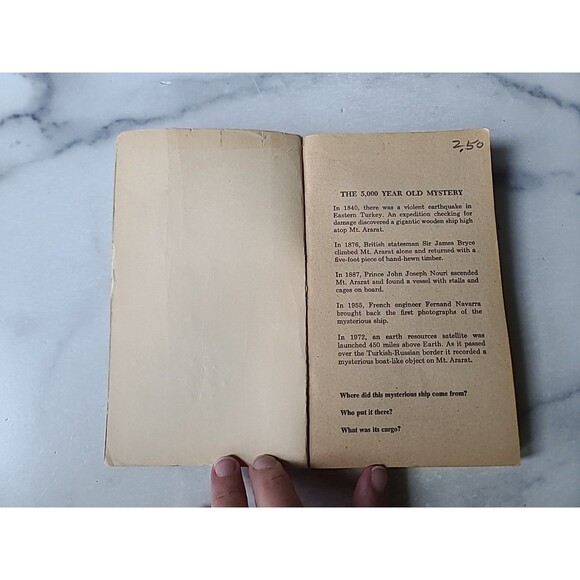 In Search Of Noah's Ark By Dave Balsiger And Charles E. Sellier,JR. Paperback - Picture 2 of 10